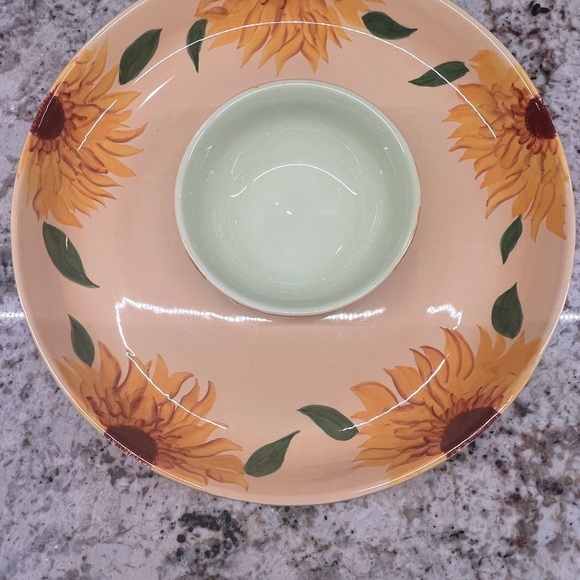 Sunflower Chip and Dip Platter by Fireside - Picture 2 of 7
